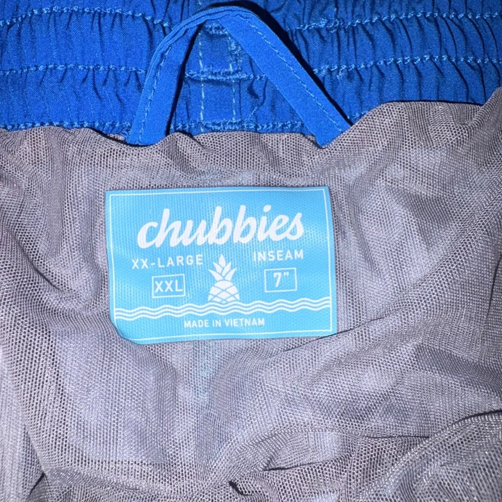 CHUBBIES Swim Trunks Men XXL Blue The Newports Striped 7
